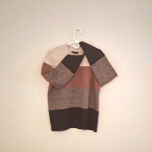 Denver Hayes Color Block Crew Neck Sweater - Casual Style - Size L/G